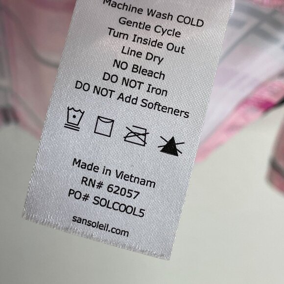 SanSoleil Womens Large Plaid Long Sleeve 1/4 Zip Golf Sun Shirt UV 50+ Cooling - Picture 4 of 10